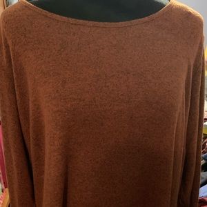 Long sleeve 1X sweater top
